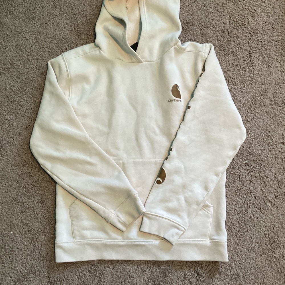 kids carhartt hoodie size XL